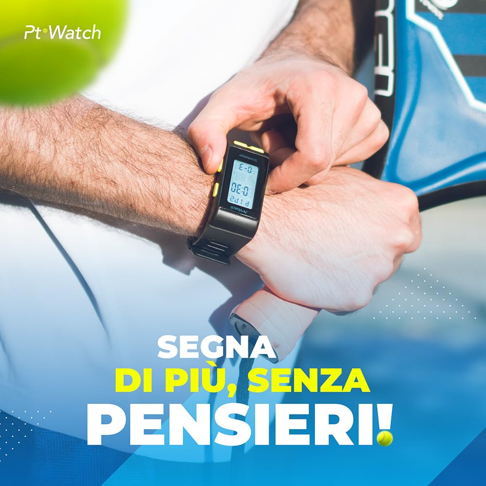 Orologio Padel Contapunti da Polso per Padel e Tennis – Cronometro Digitale, Allarme, Resistente all’Acqua