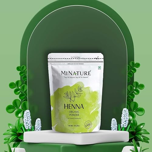 Miniatura 6 de mi nature - Polvo de henna (Lawsonia inermis)  Color natural del cabello, polvo Mehandi para cabello, de rajastán, sin presevativos, tinte para el