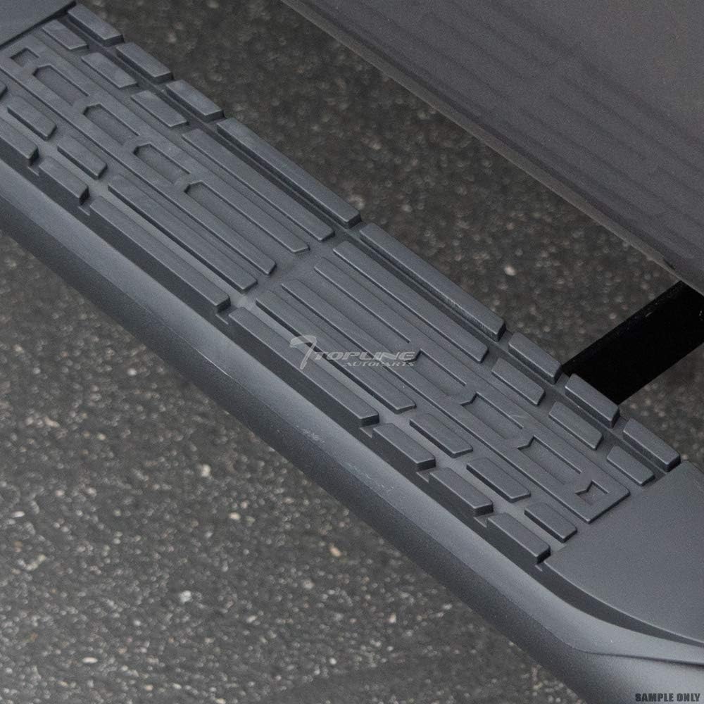 4" Oval Matte Black Side Step Nerf Bars Rail Running Boards Compatible with 04-24 Titan / 16-24 Titan XD Crew Cab
