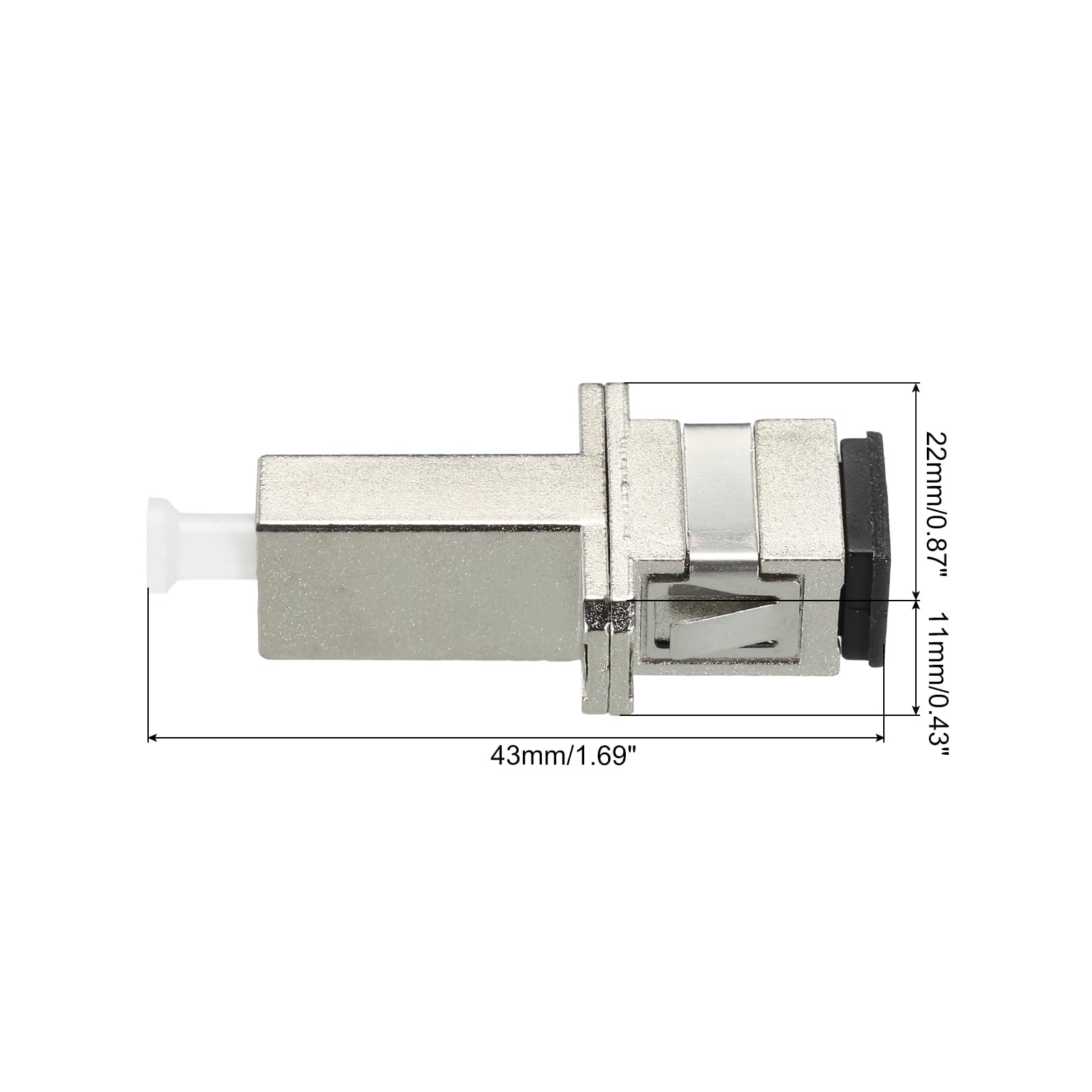 QUARKZMAN Adattatore Ottico in Fibre Lc Femmina-Sc/Upc Femmina, Adattatore Simplex a Singola Modalità, Lc-Sc/Upc, per Connettore di Rete Internet, 1 Pezzo