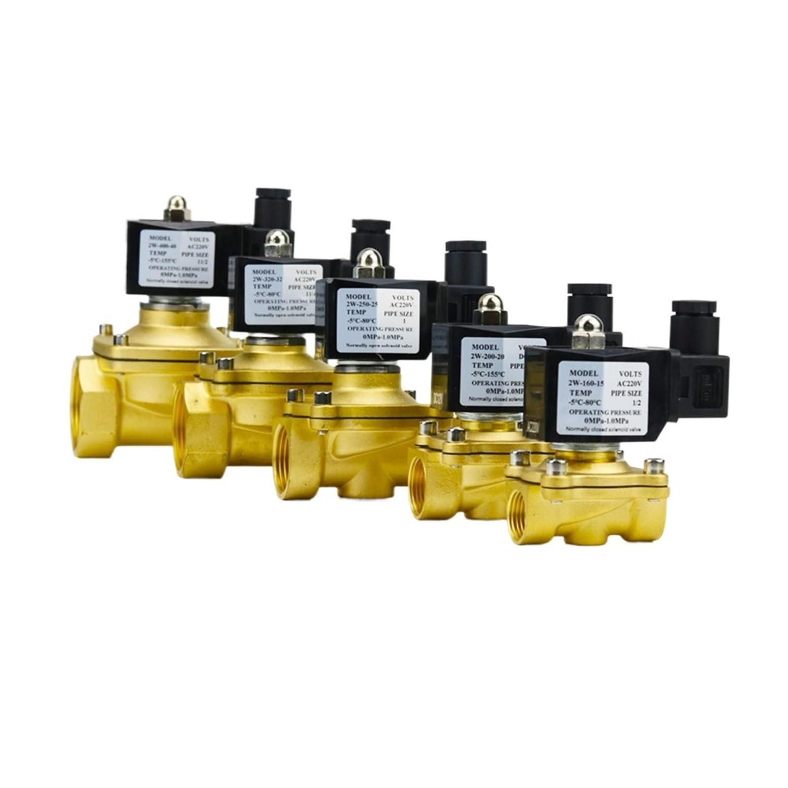Moevgridr Dn25 Normally Close Brass Electric Solenoid Valve 12V/24V/220V(,Nbr Seal_dc12v)