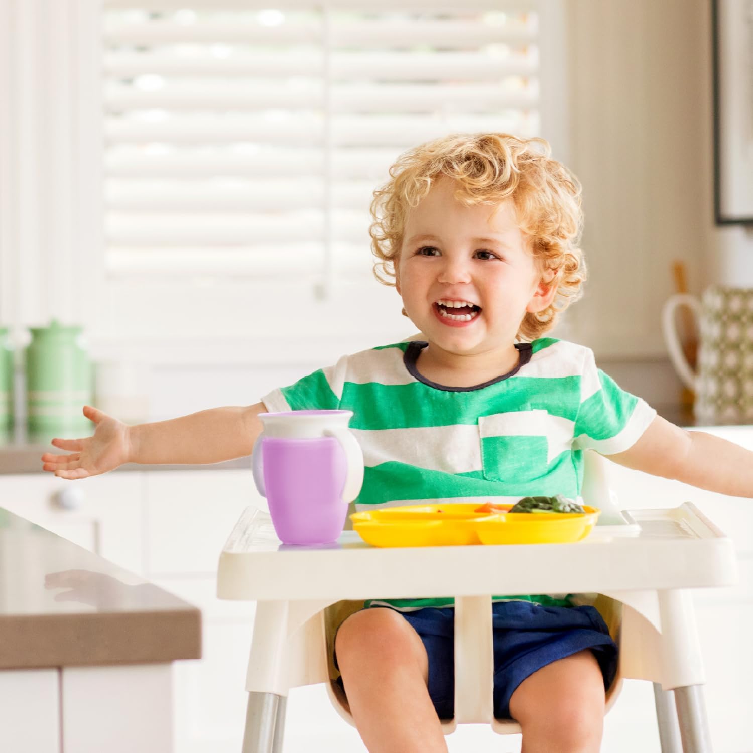 Munchkin Miracle 360 Degree Trainer Cup, 7 oz/207 ml, Purple