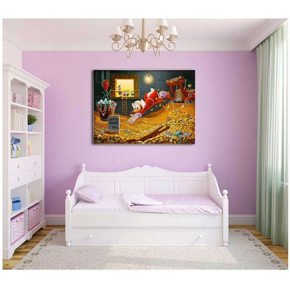 Artmazing | Donald Duck Afbeelding Kleurrijk | Canvas XXL Voor Woonkamer | Muur Decoratie