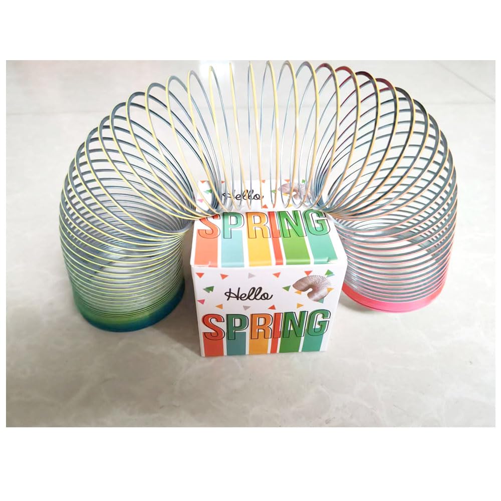 Color Giant Magic Metal Slinkys Spring Big Classic Originals Walking Steel Slinky Spring 66x60mm