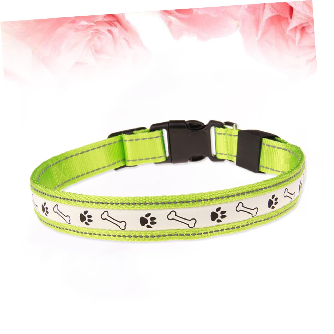 BESPORTBLE 3pièces Collier LED Clignotant Rechargeable pour Chien Lumineux Et Ajustable Sécurité Vert