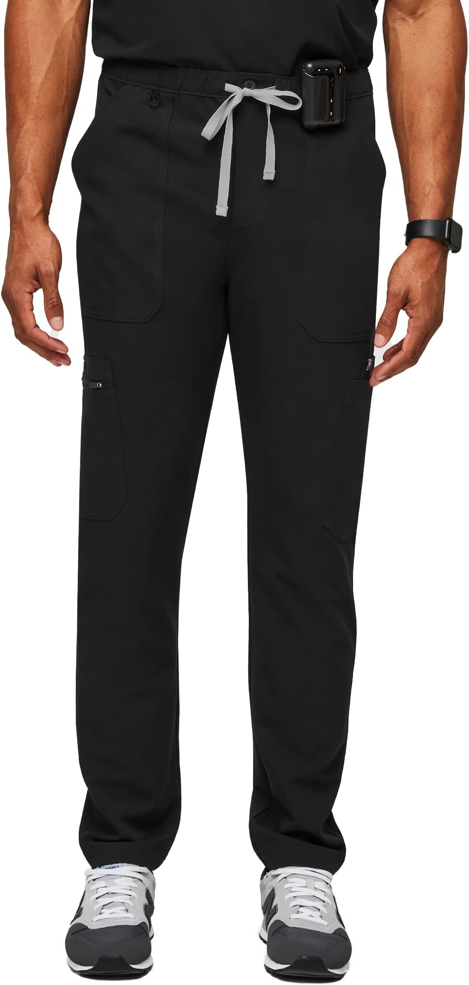 FIGSCairo Cargo Scrub Pants for Men — Classic Straight Leg Fit, 9 Pockets, 4-Way Stretch, Anti-Wrinkle Men’s Scrub Pants
