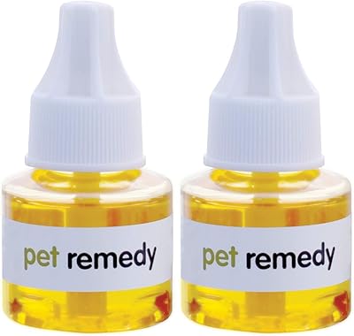 Pet rimedio Naturale de-Stress e calmante Confezione di Ricarica, 40 ml, Confezione da 2