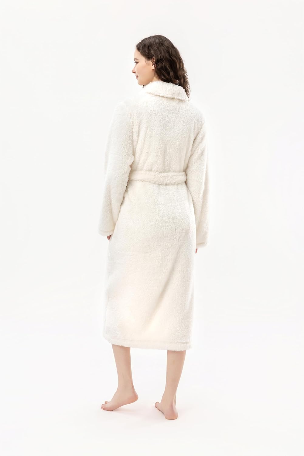 Berkshire Extra-Fluffy™ Women‘s Robe — Luxurious Fluffy Plush Bathrobe,Soft Warm Fleece Loungewear with Pockets and Belt