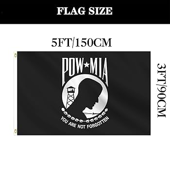 Amazon.com : Hypoth Double Sided Pow Mia Flag 3x5 Outdoor