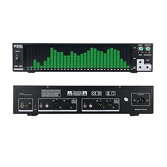 BDS PP-131 Green Audio Spectrum Analyzer Display 2U Rack Music Spectrum Indicator VU Meter 31CH Real Time Frequency Level Display