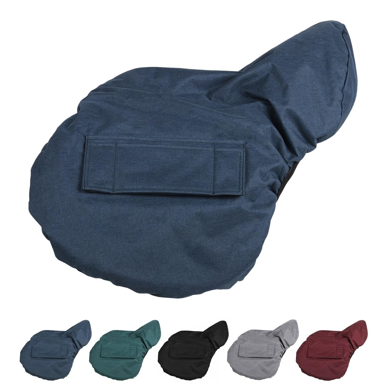 NETPROSHOP Sattelschoner Sattelbezug mit Vlies Gefüttert Wasserabweisend Gurtschlitze etc., Farbe:Blau