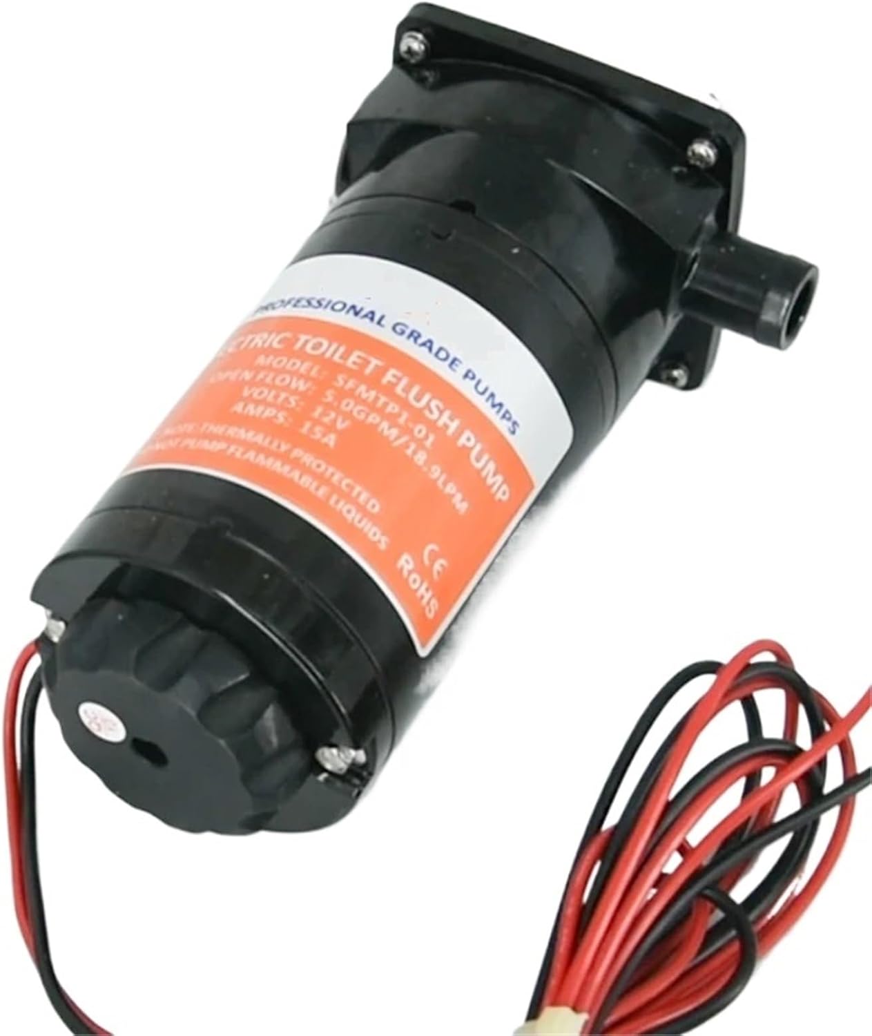 12V Horizontal Toilet Mashing Sewage Flushing Pump Equipped