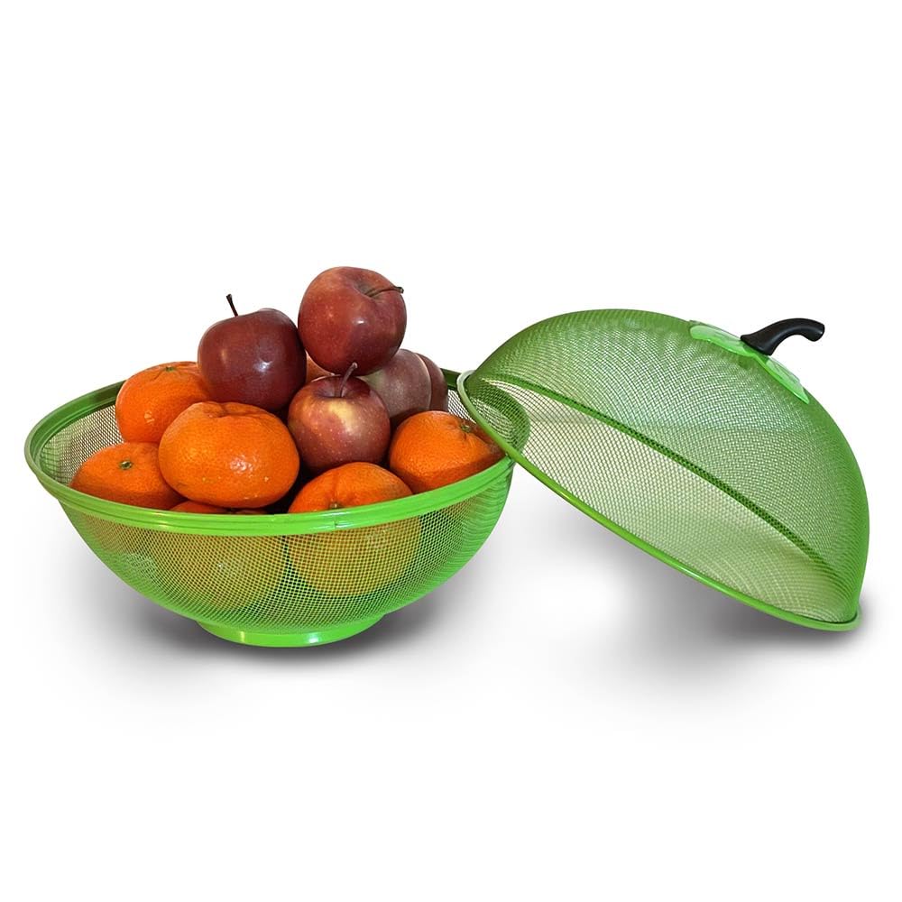 FACILITYS - Panier à fruit anti moucheron - Cloche protège fruit en mailles métalliques