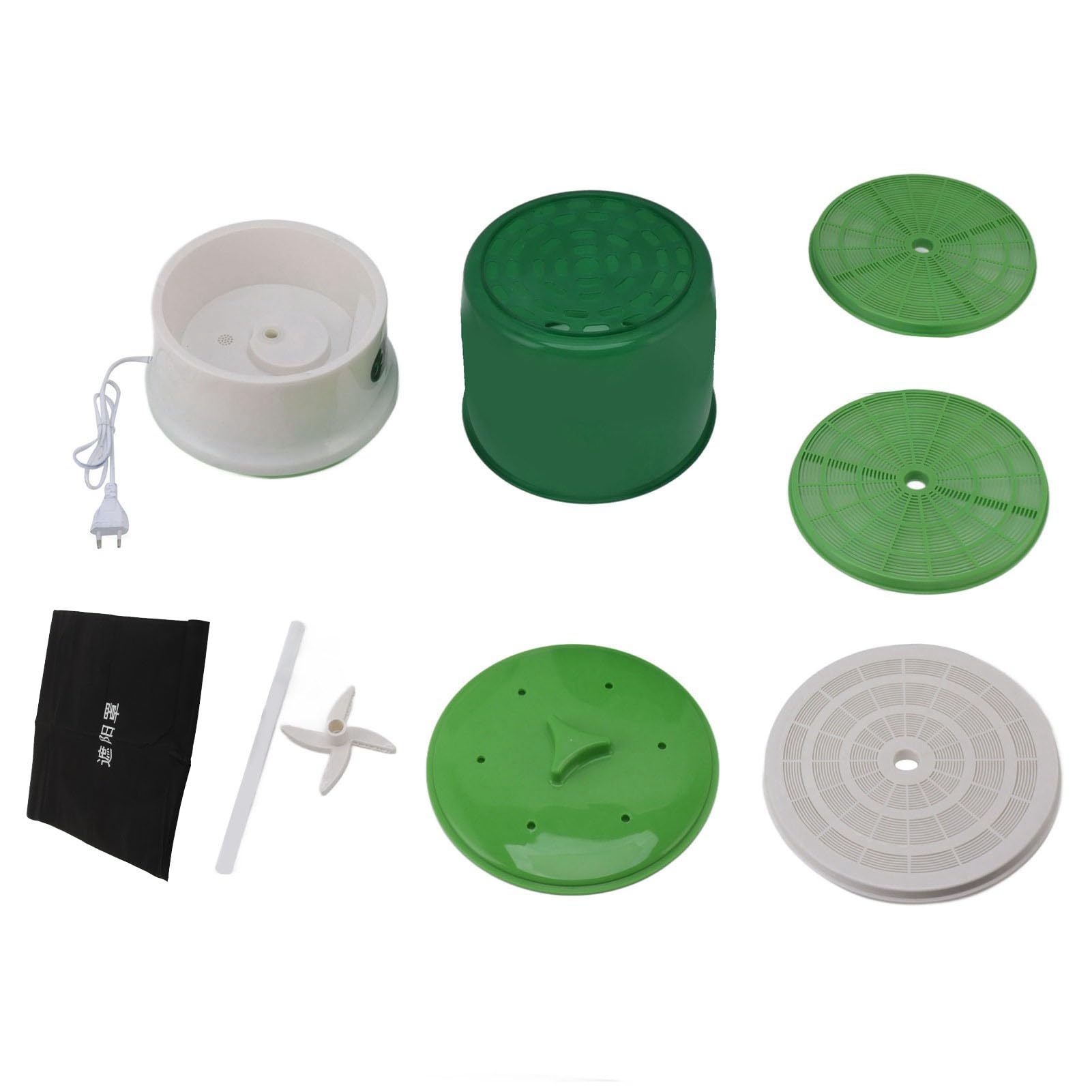 Máquina de Brotes de Soja, Diseño de Doble Capa de Gran Capacidad, Adecuada para Hacer Brotes de Soja, Fideos y Verduras Encurtidas (Enchufe europeo 220V)