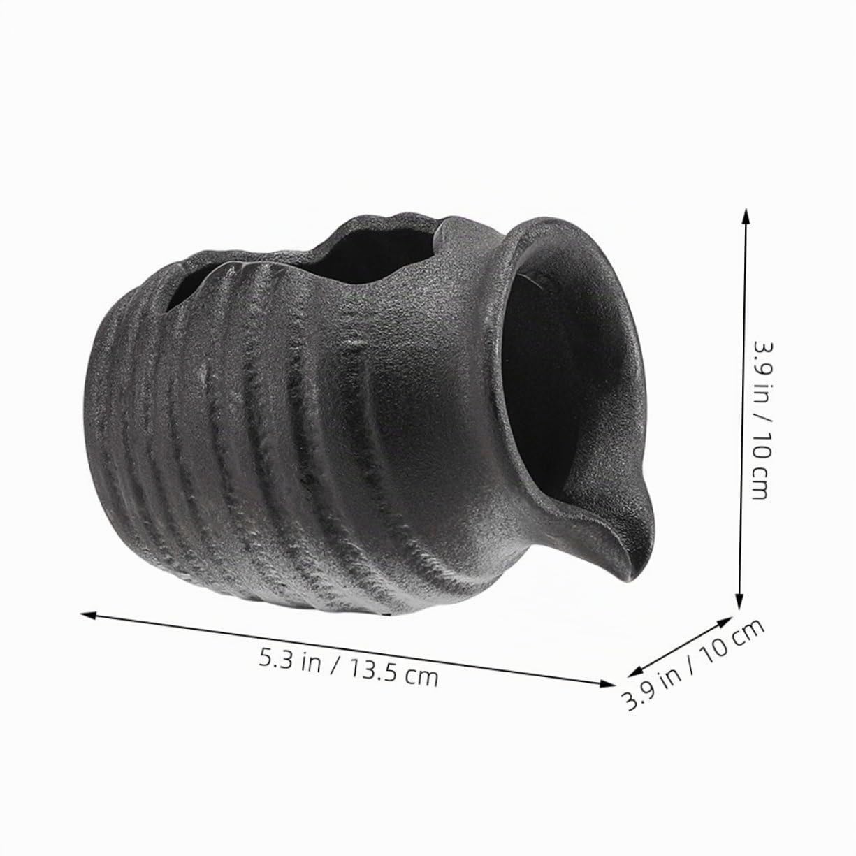 Happyyami Pot De Fontaine en Céramique avec Cascade Circulante Décorative pour Aquarium Jardin Intérieur Et Extérieur Relaxant 5.31X3.94X3.94In