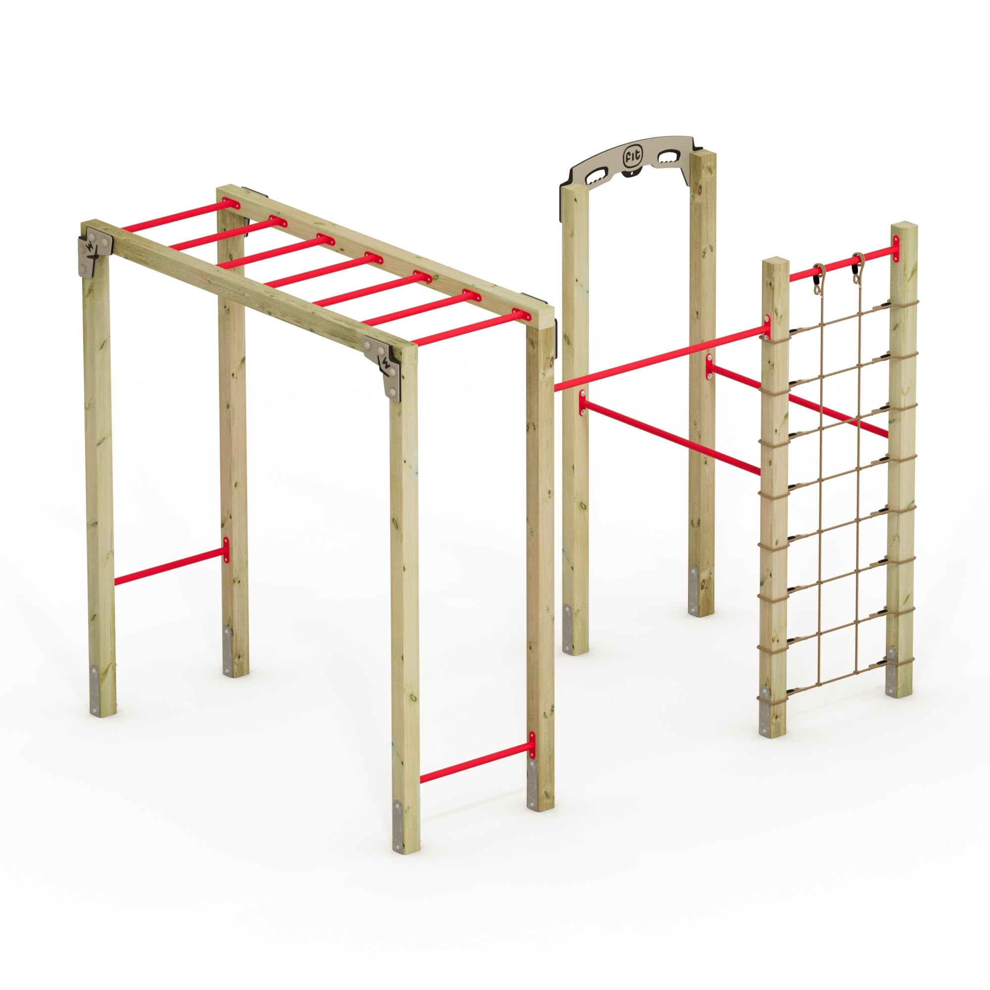 Wickey Attrezzo fitness – Fit Base 820 – Outdoor Palestra Palestra per casa, arrampicata e sport per ragazzi e adulti in giardino con barra per trazioni
