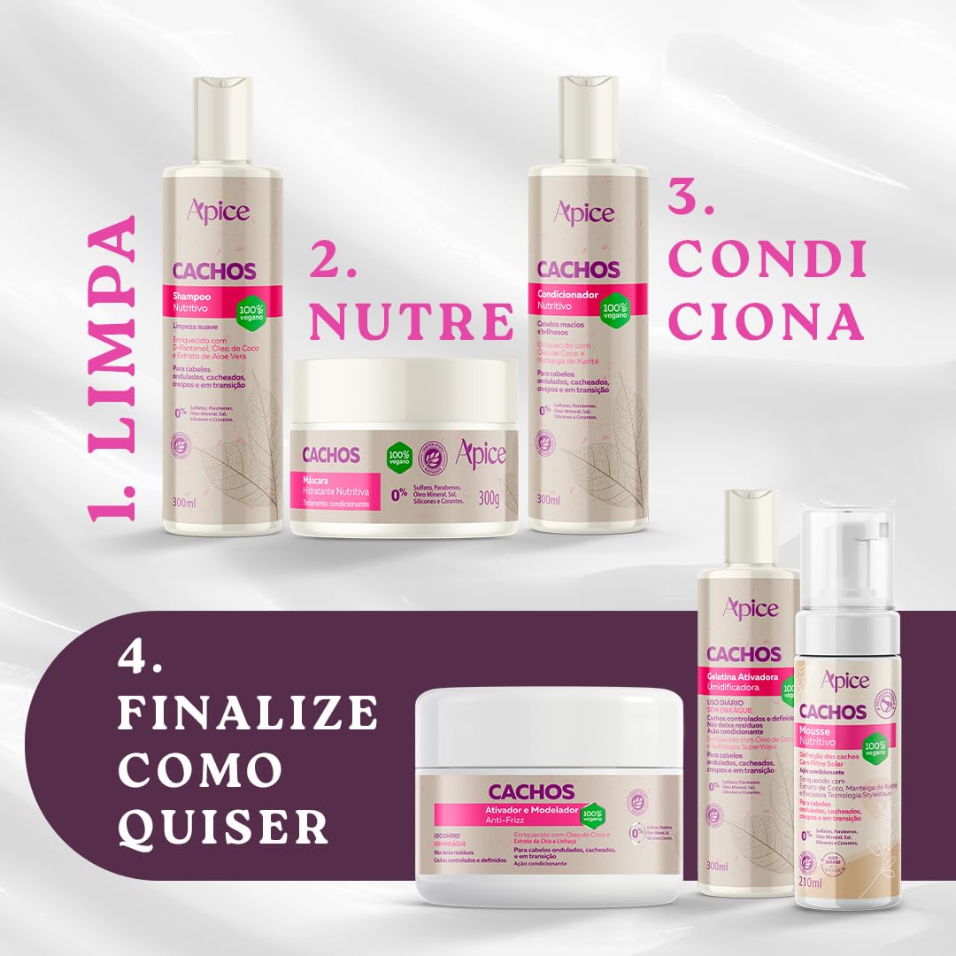 Ápice Condicionador Cachos Nutritivo | Nutrição, Selagem das Cutículas e Brilho com Óleo de Coco e Manteiga de Karité | Liberado para No e Low Poo | 1000ml em promoção! Veja a oferta e mais achadinhos de Condicionador 5 Hoje é o melhor dia para comprar Ápice Condicionador Cachos Nutritivo | Nutrição, Selagem das Cutículas e Brilho com Óleo de Coco e Manteiga de Karité | Liberado para No e Low Poo | 1000ml com aquele preço maroto! Promoção! Aproveite a oferta! 5