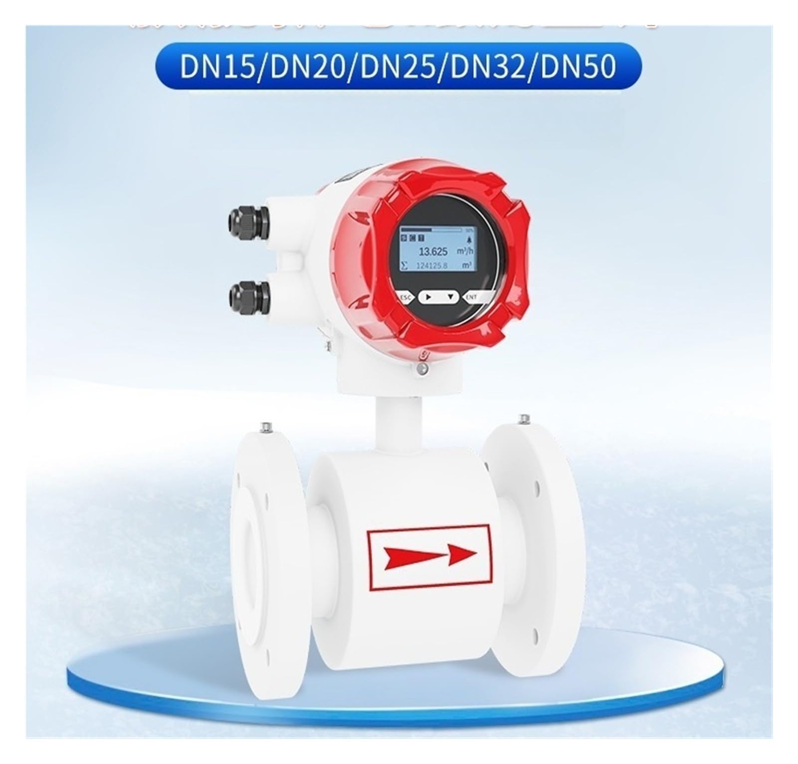 Medidor de Flujo electromagnético dn50/80/100/150/200/300/600 Sensor de tubería Dividida de una Pieza(DN32)