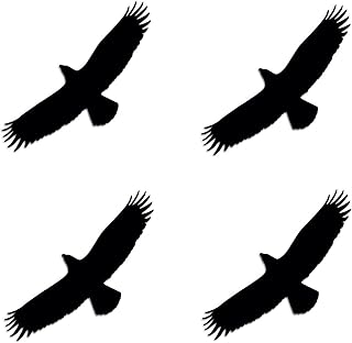 Pack of 4-3'' Stickers - Hawk Shape Vinyl Sticker - Sticker for Scrapbooks Laptops Cell Phones Car Waterbottle Etc