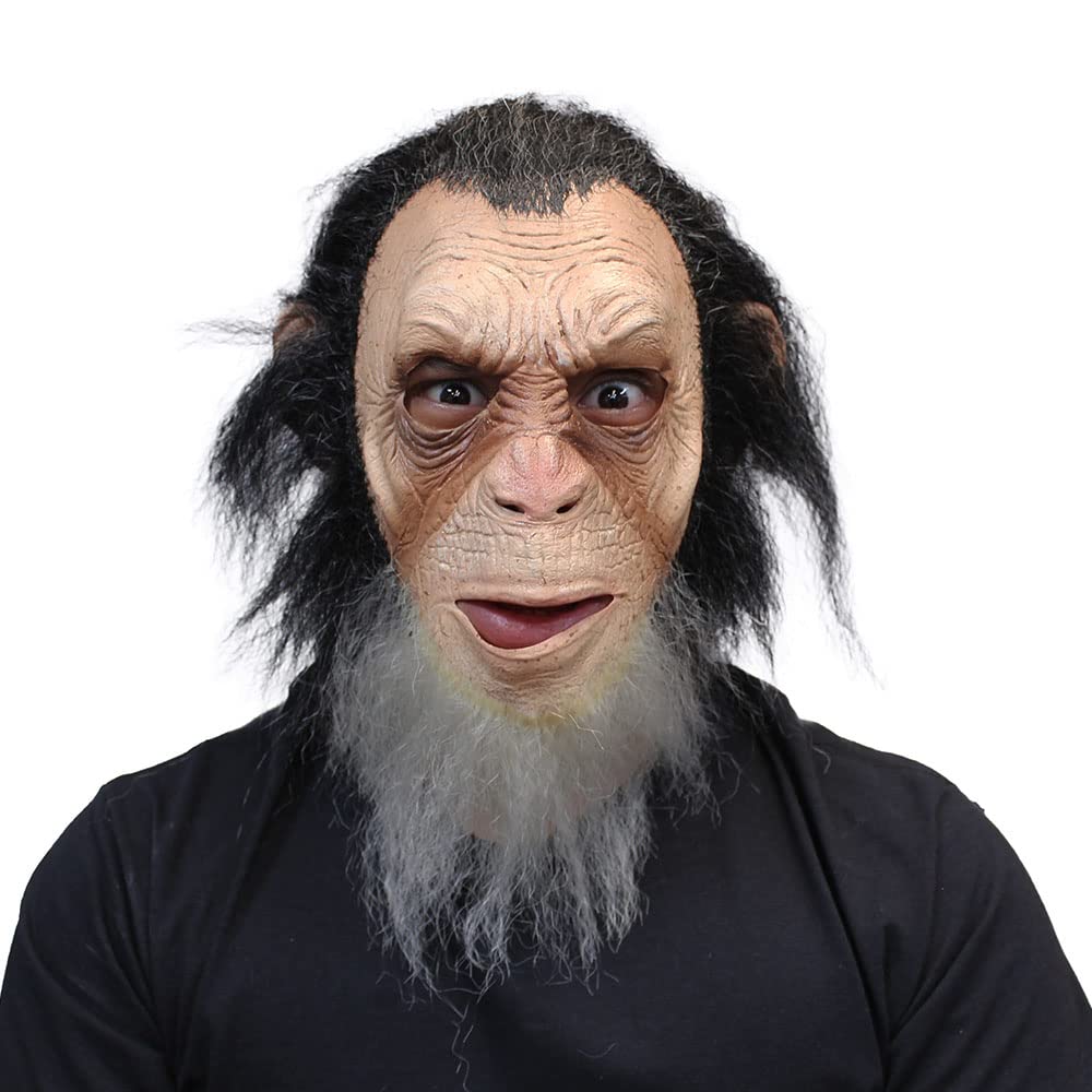 GHOULISH Maschera vecchia scimmia adulto