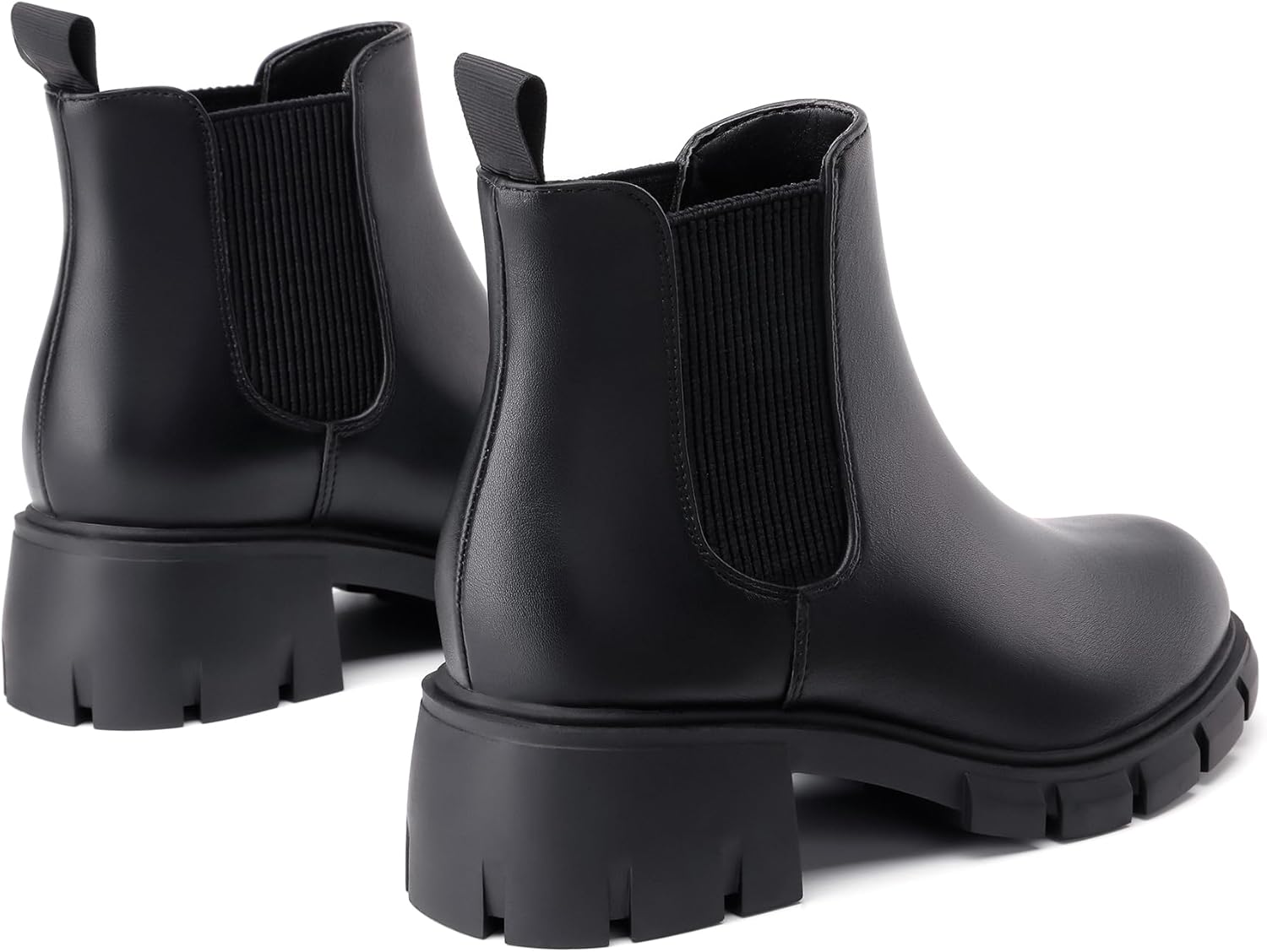 Athlefit Girls Ankle Boots Kids Comfortable Slip on Lug Sole Chelsea Booties for Toddler Little Kid Big Kids - Image 5