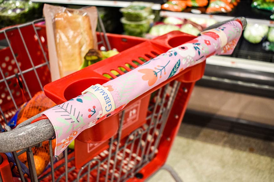 Shopping Cart Handle Cover, Magnet Closure, Waterproof, Sustainable