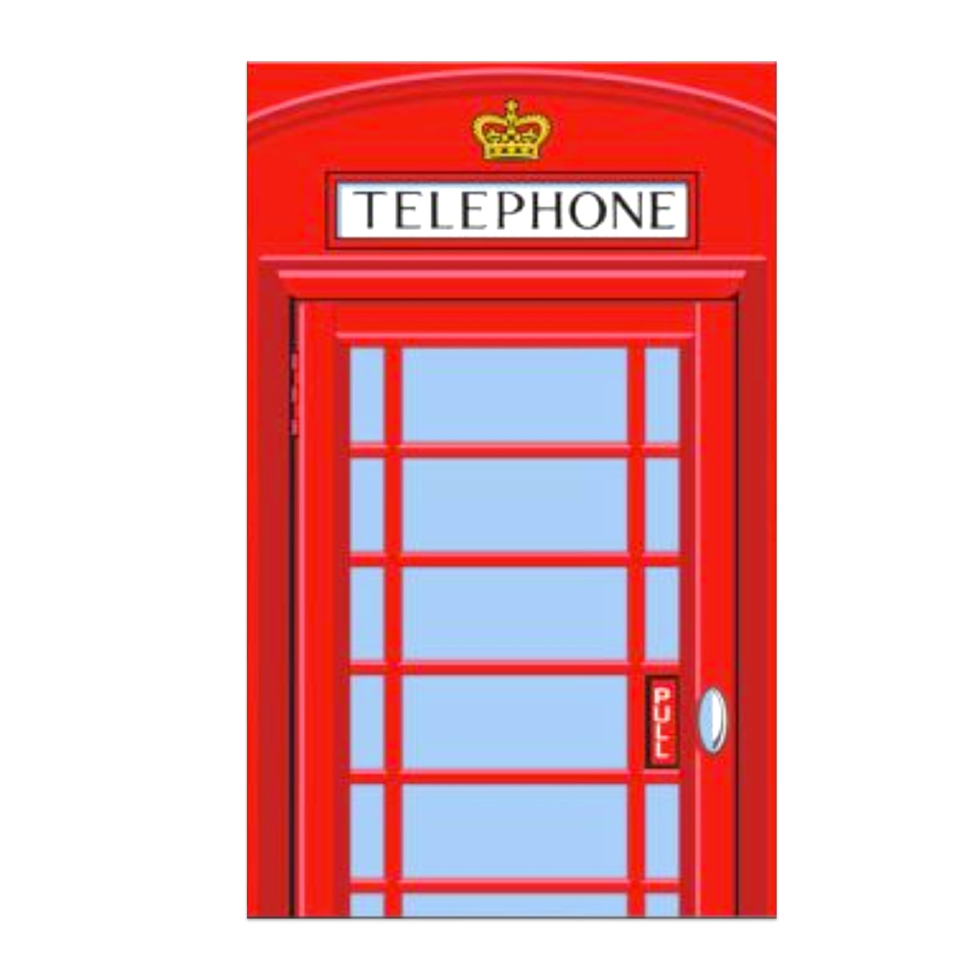 Elgate Red London Telephone Box Tea Towel - British Souvenir Kitchen Towel, Gift For Tea Lovers & Tourists, 100% Cotton, Decorative & Functional Keepsake