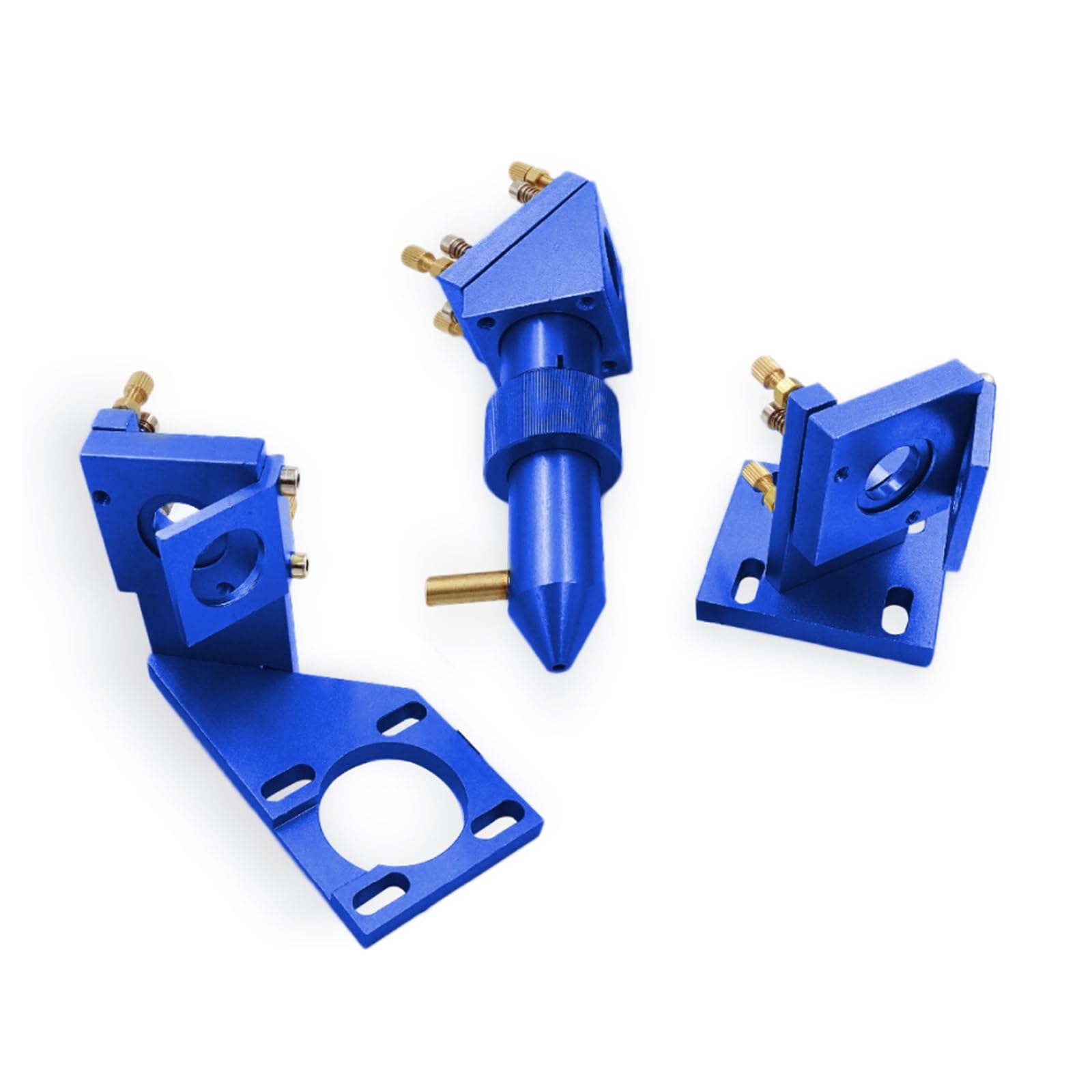 CO2 Mini Laser Head Set D12 18 20 Lens for 2030 4060 K40 Laser Engraving Cutting Machine(Blue,20-50.8_Whole Set (NO Lens))