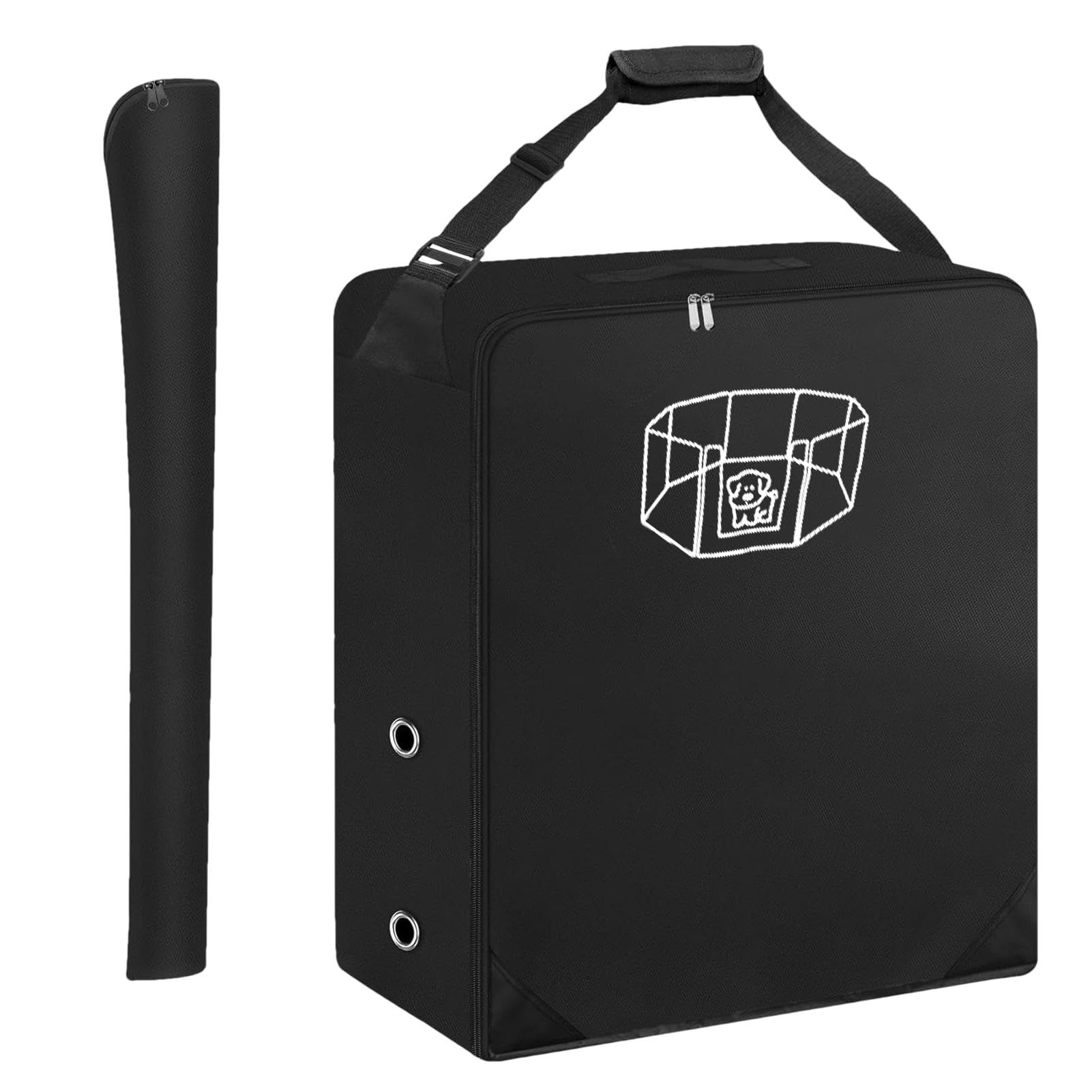 Tragbare Hundezauntasche, Laufstall-Tragetasche, breiter Schultergurt, Reisetasche, Aufbewahrungstasche für Hundezaun, 71,88 x 20,07 x 82,8 cm, Picknickausrüstung, Reisetasche für Hundegehege