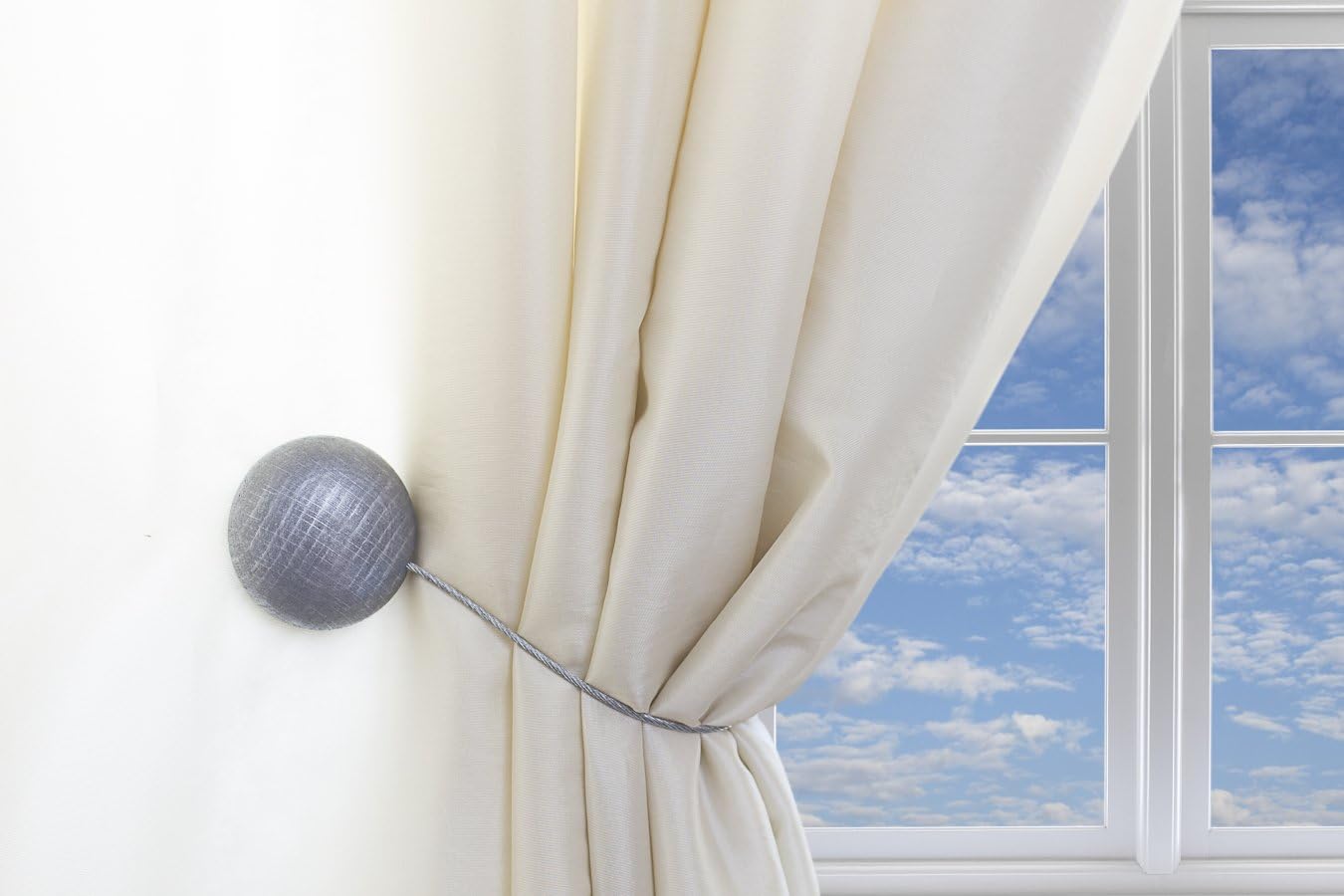 Curtain Tiebacks, Leno Silver