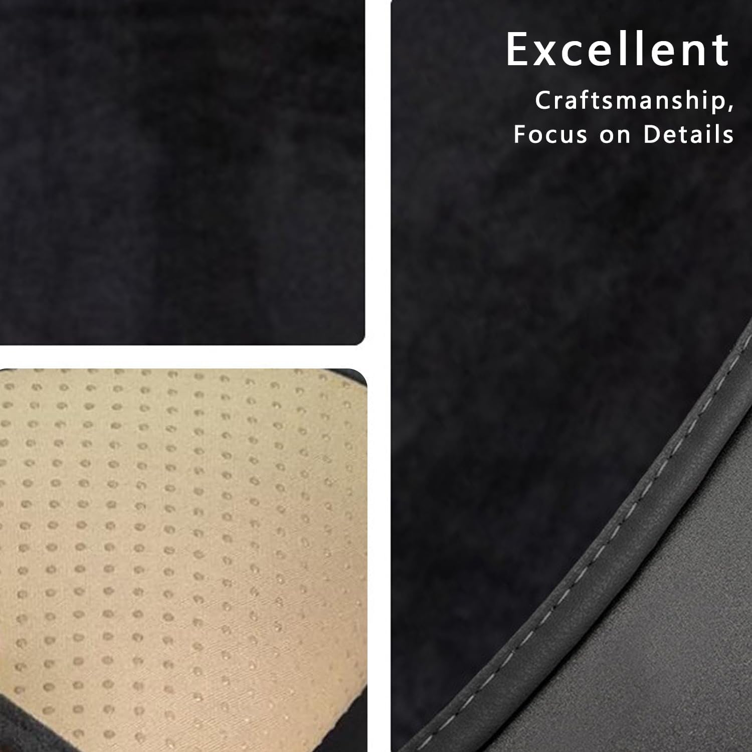 Cubierta de Asiento de Automóvil para Tesla Model 3 2017-2025 2026 Balta Suave y sin Deslizamiento-Flanela de Accesorios Interiores para Conducir, 7pcs, 7pcs