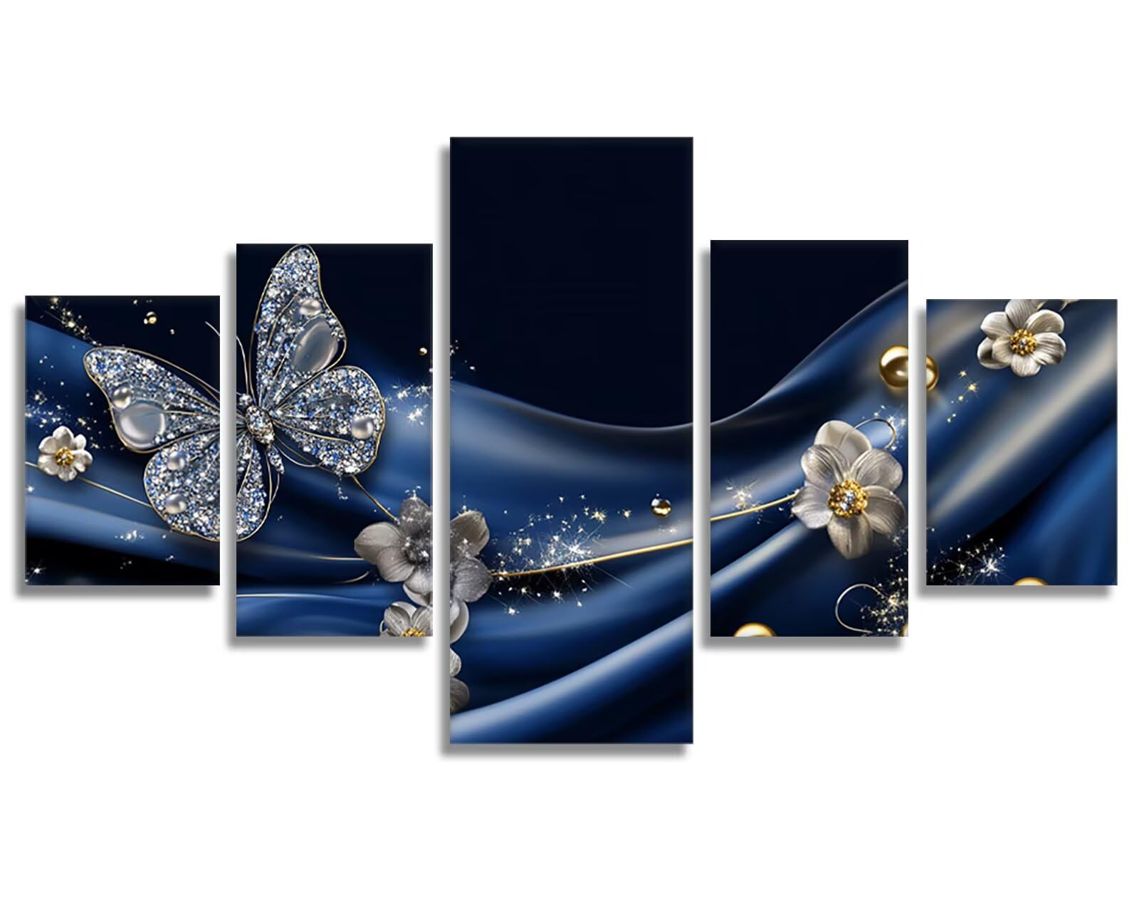 Diamentowe malowanie motylem Diament Malarstwo 5 Pezzi Dream DIY Diamentowe Malowanie Zestaw DIY Dorosły, 5D Zestaw Kret Ścieg Krzyżowy Diament Malarstwo Do Dekoracji Ściany Domu 200x100cm, Model876