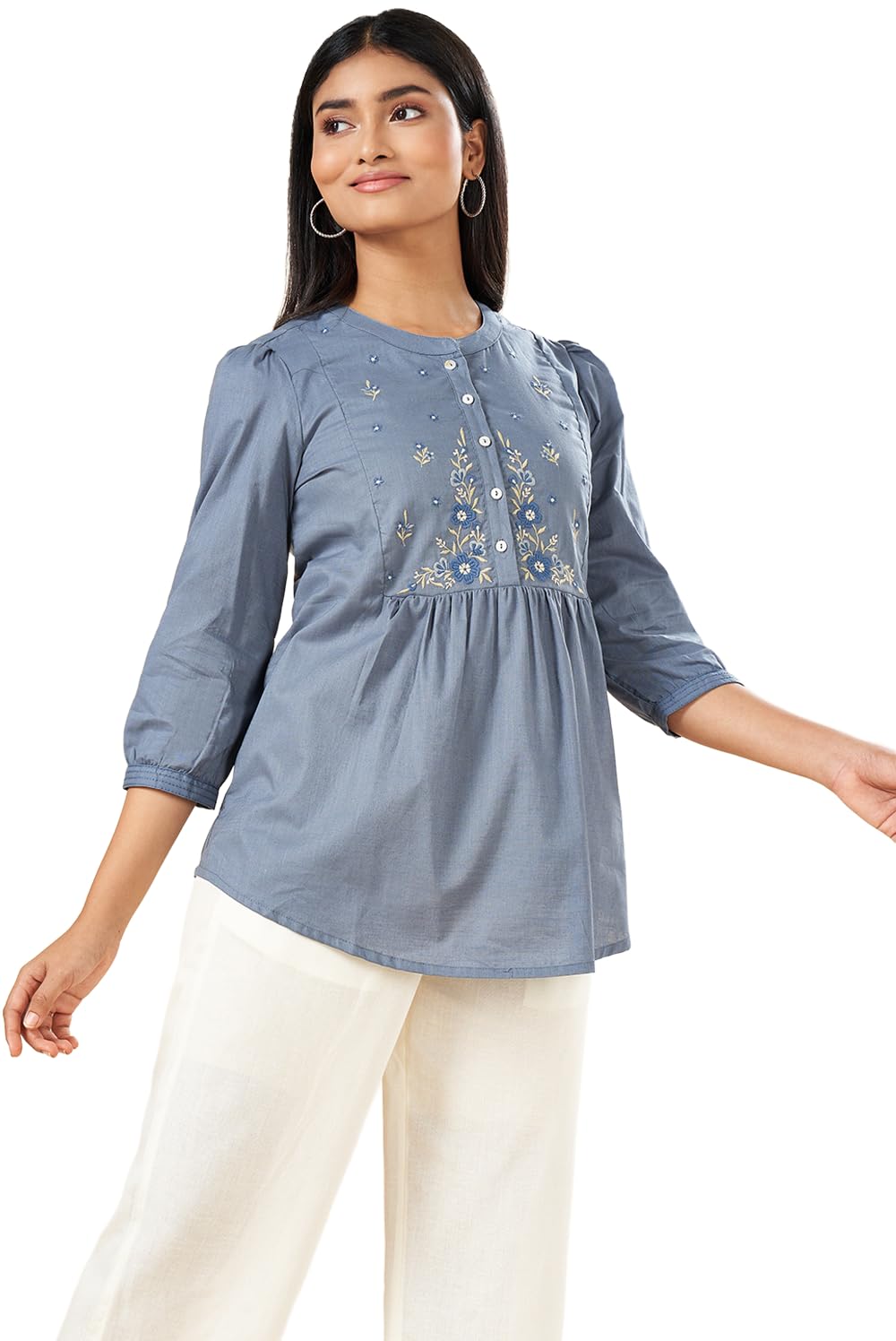 akkriti by pantaloons Women's Regular Tunic Shirt-picture-12