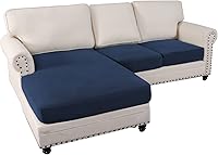 Vista 43 de OKYUK Fundas para sofá modular, 3 piezas, fundas de cojín de terciopelo para sofá, en forma de L, funda de cojín separado para sofá, protector