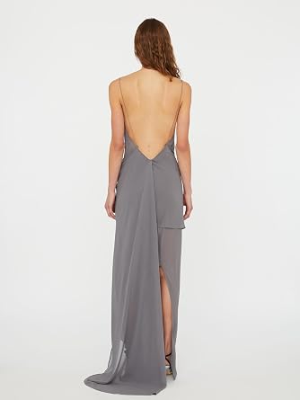 Cowl Hip Slip Dress