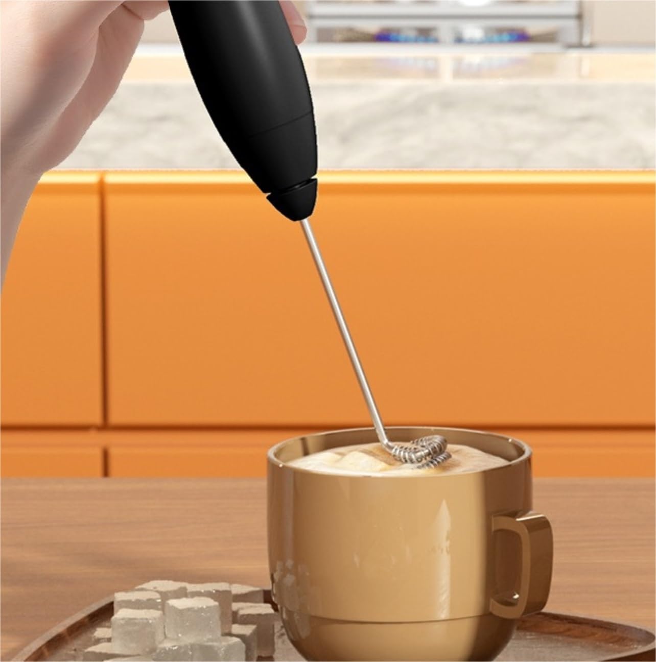 Spieniacz do Mleka Cappuccino Ręczny Mikser Elektryczny Trzepaczka Spieniacz USB Ładowanie Mleko Spieniacz Mikser Do Napojów Spieniacz do Latte