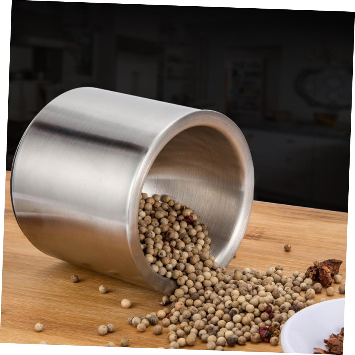 PRETYZOOM Stainless Steel Garlic Pounder Grinders Bowl Ginger Chili Masher Pad Comfortable Grip Capacity