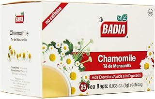 Chamomile Tea, 25 Bags – Soothing Chamomile Flower (Manzanilla) Herbal Tea for Relaxation & Peaceful Moments