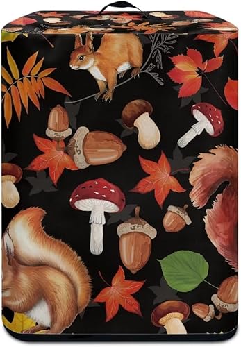 Miniatura 4 de Gomyblomy Squirrels & Mushrooms - Funda para olla a presión, diseño de Acción de Gracias, funda decorativa vertical para cafetera, protector de