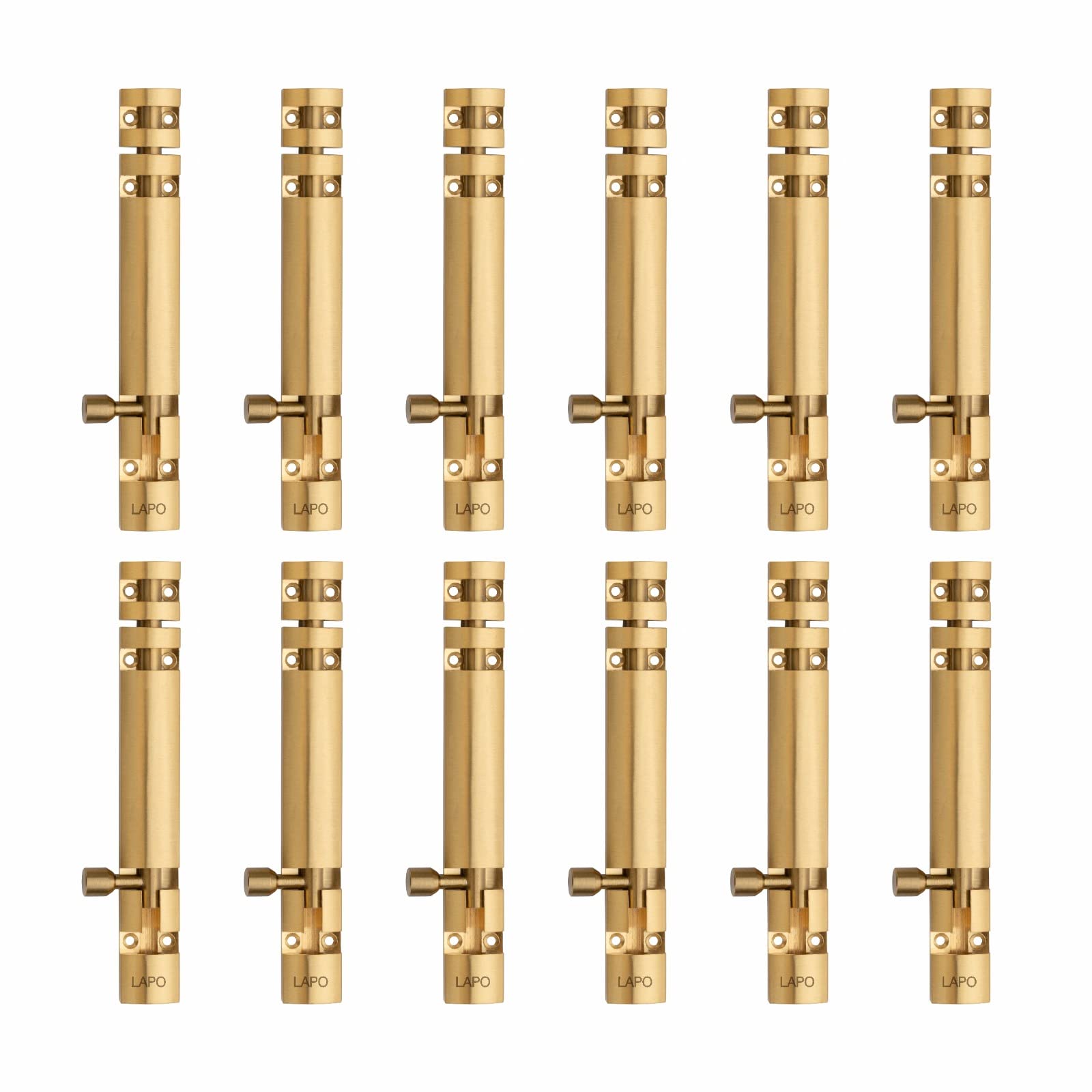 LAPO 12 Pack Heavy Duty Aluminium 8 Inch Tower Bolt for Home,Offices Doors and Windows/Tower Bolt for Main Door/Latch/Kundi/Chitakini/Latch for Main Door and Windows (PVD Gold Finish, Pack of 12) (B0BSR4RWV2) Amazon Price History, Amazon Price Tracker