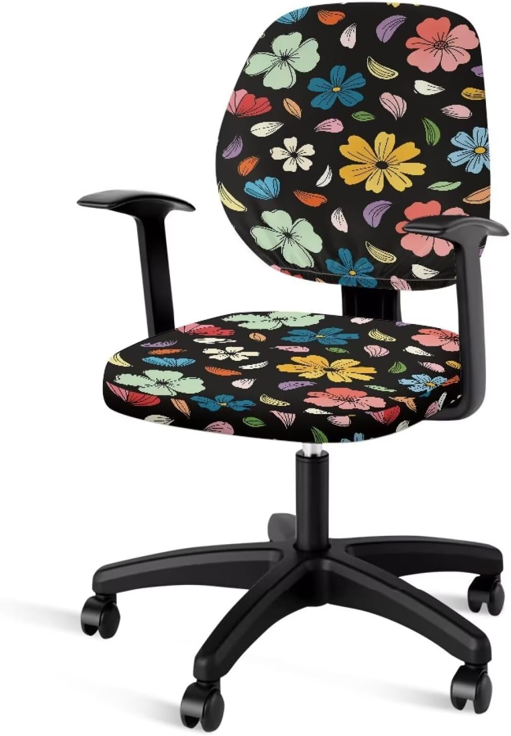 Flowers Pattern Chair Covers Fashion Gaming Chair Cover 2Pcs