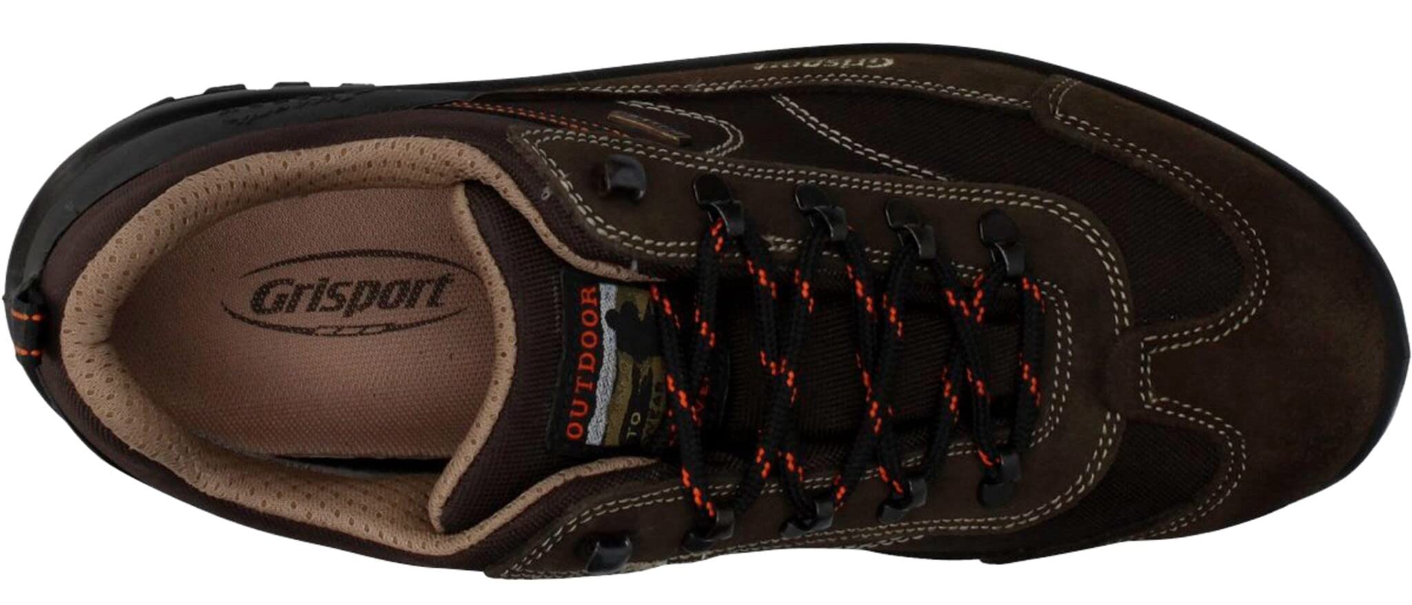 Grisport Outdoor półbuty sznurowane brązowe kombi, brązowy, 45 EU
