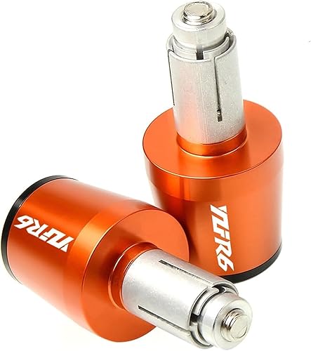 Miniatura 3 de Accesorios de motocicleta 78 "0.866 in manillar empuñaduras mango barra extremo tapa para Yamaha YZF R6 1999 2000 2001 2002 2003 2007-2016 (color