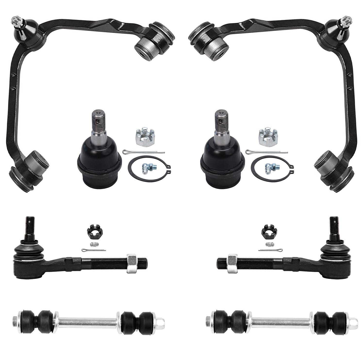 Detroit Axle - Front 8pc Suspension Kit for 2WD Lincoln Blackwood Navigator