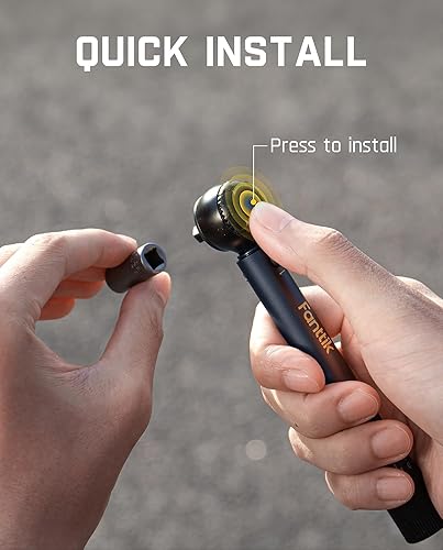 Miniatura 7 de Fanttik WB10 Nova - Juego de llaves dinamométricas para bicicleta de 14 pulgadas, 2-10 Nm1.47-7.37ft-lb, 14 bits de doble dirección, clic de doble