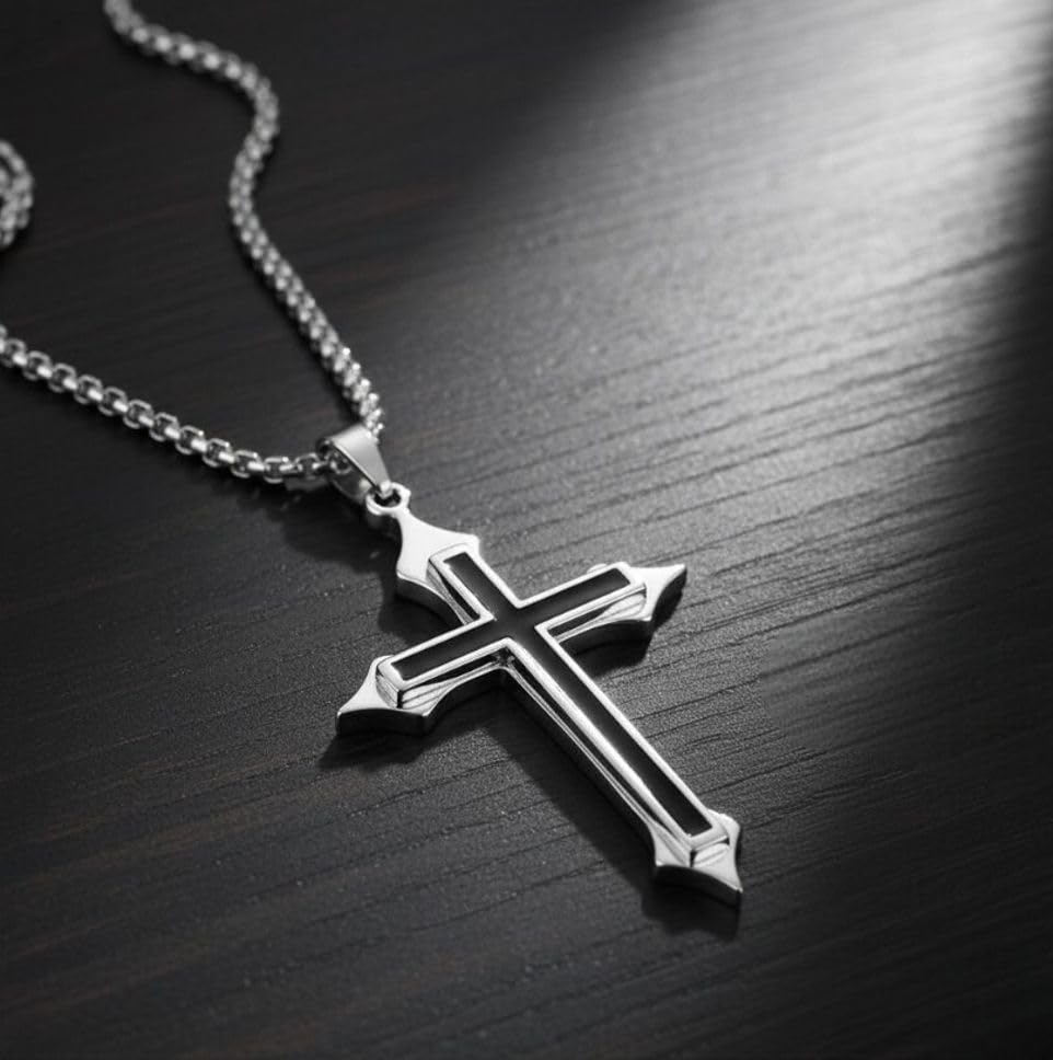 rgulus Regulus cross locket lockets for men chain for men Rhodium Alloy Pendant-picture-51