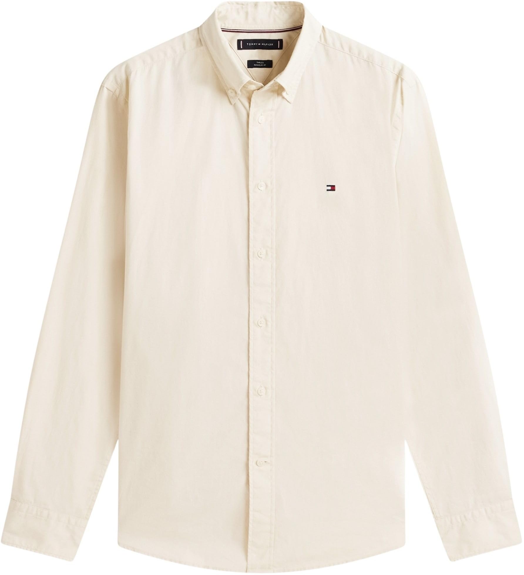 Tommy Hilfiger Koszula L/S Mężczyźni Flex Poplin Solid Rf Shirt Mw0mw37550
