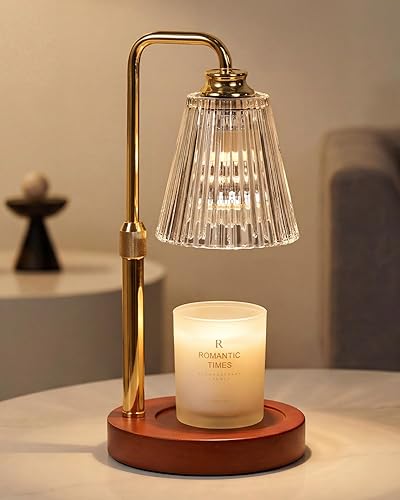 Miniatura 12 de Lámpara Calentadora de Velas con Temporizador Regulable, Regalos de Navidad y Cumpleaños para Mujeres y Madres, Lámpara de Vela Moderna, Calentador