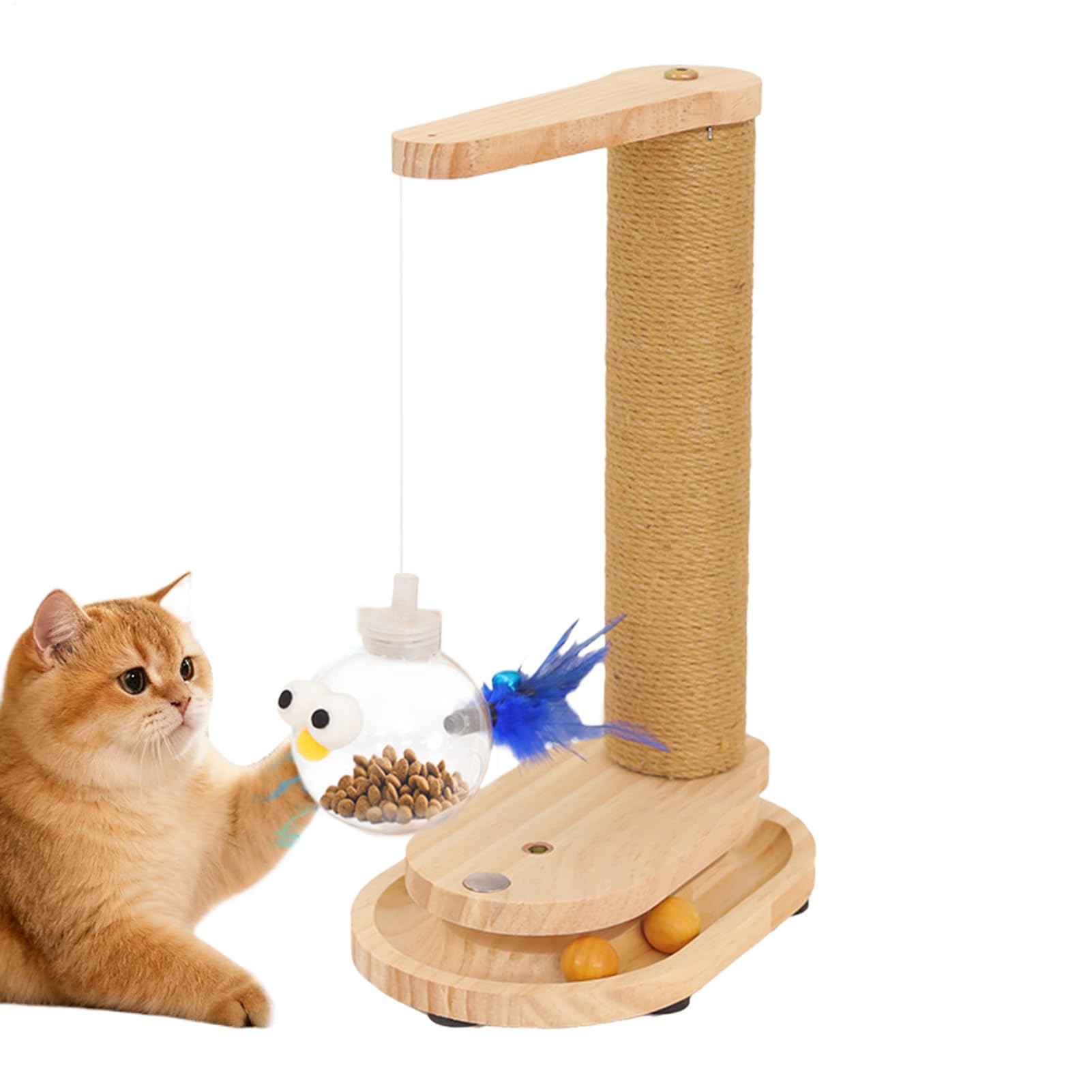 Griffoir pour chats d'intérieur qui protège le canapé avec tapis en sisal