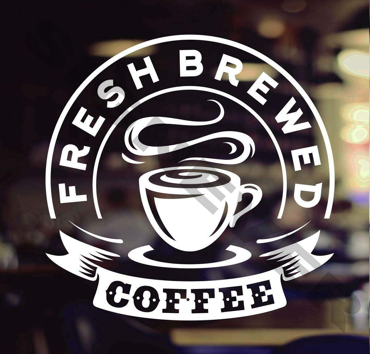 SIGN EVER Fresh Coffee Sign Sticker For Tea Shop Restaurant Cafe Bakery Hotel Collage Factory